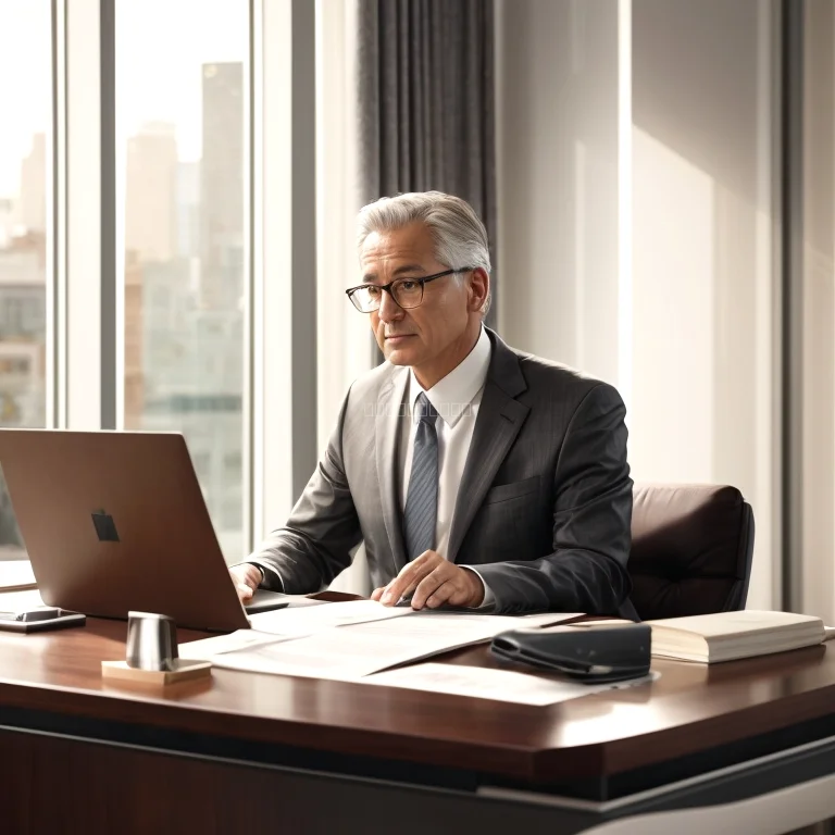 Senior legal advisor meeting with a client